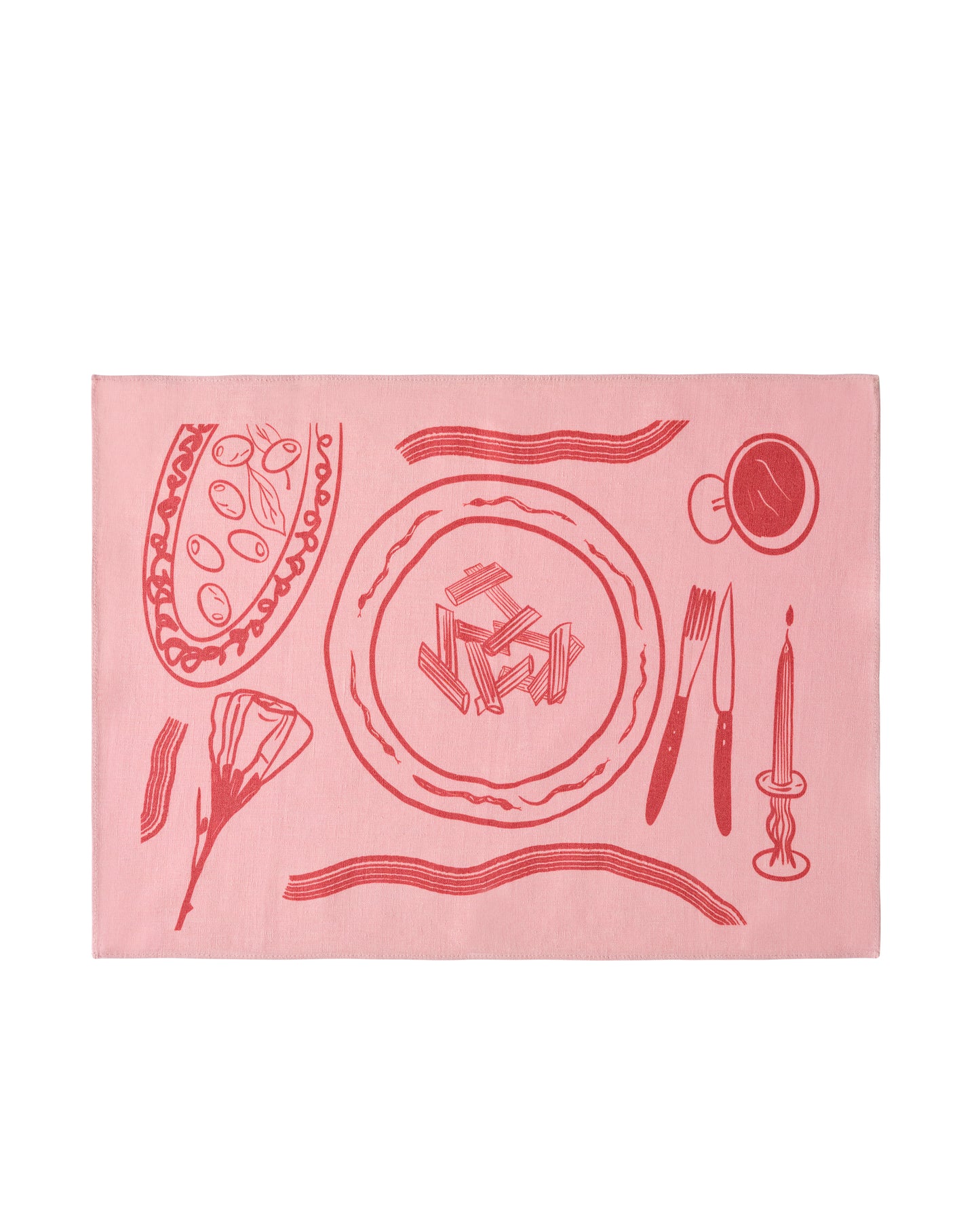 Everyday Set - 2'li Pembe Amerikan Servis Pembe