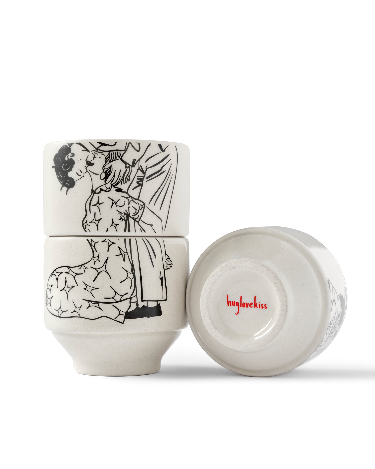 Kiss With Cats - 3'lü Seramik Bardak