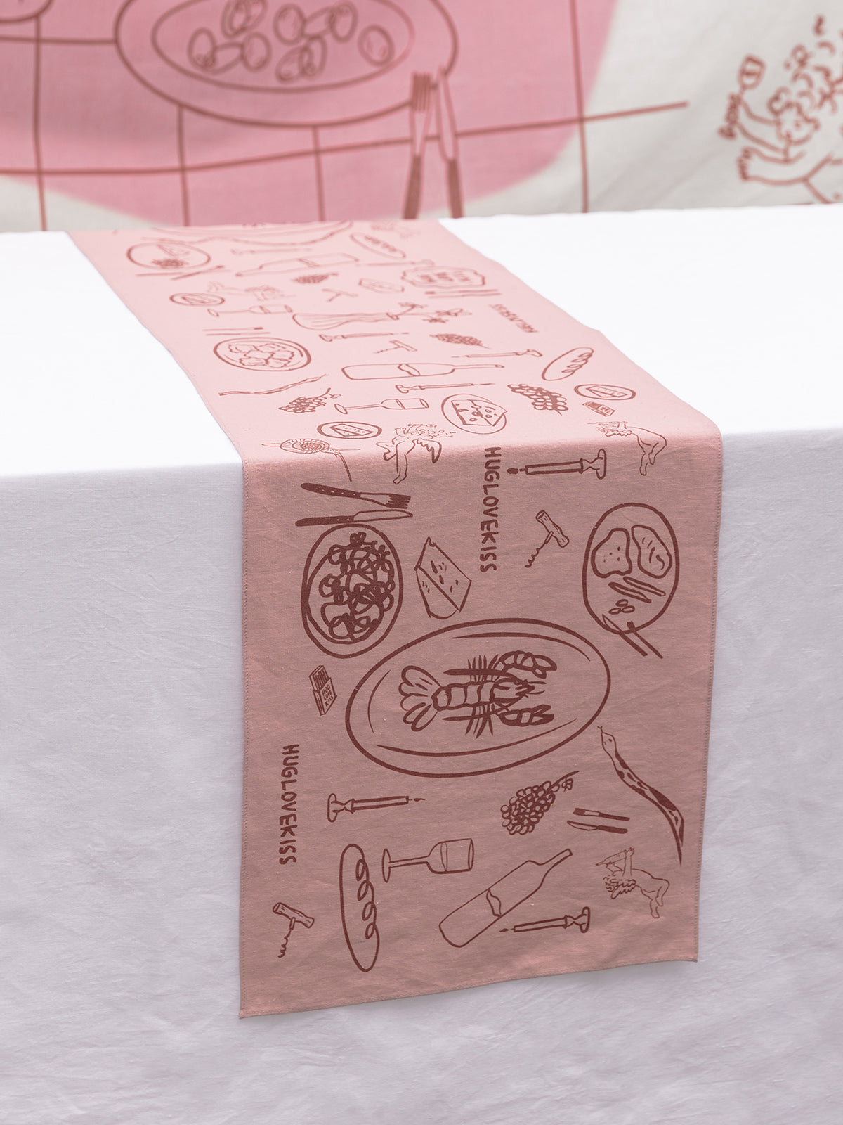 Lobster&Friends- %100 Linen Table Runner