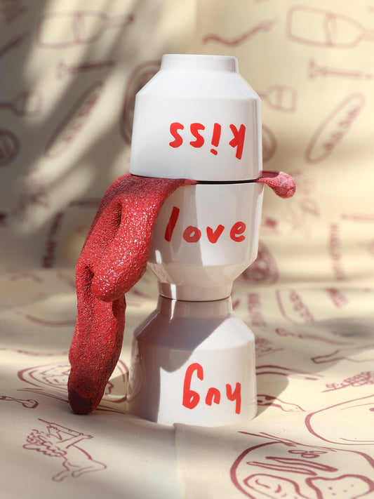 HugLoveKiss 3'lü Seramik Kupa Seti