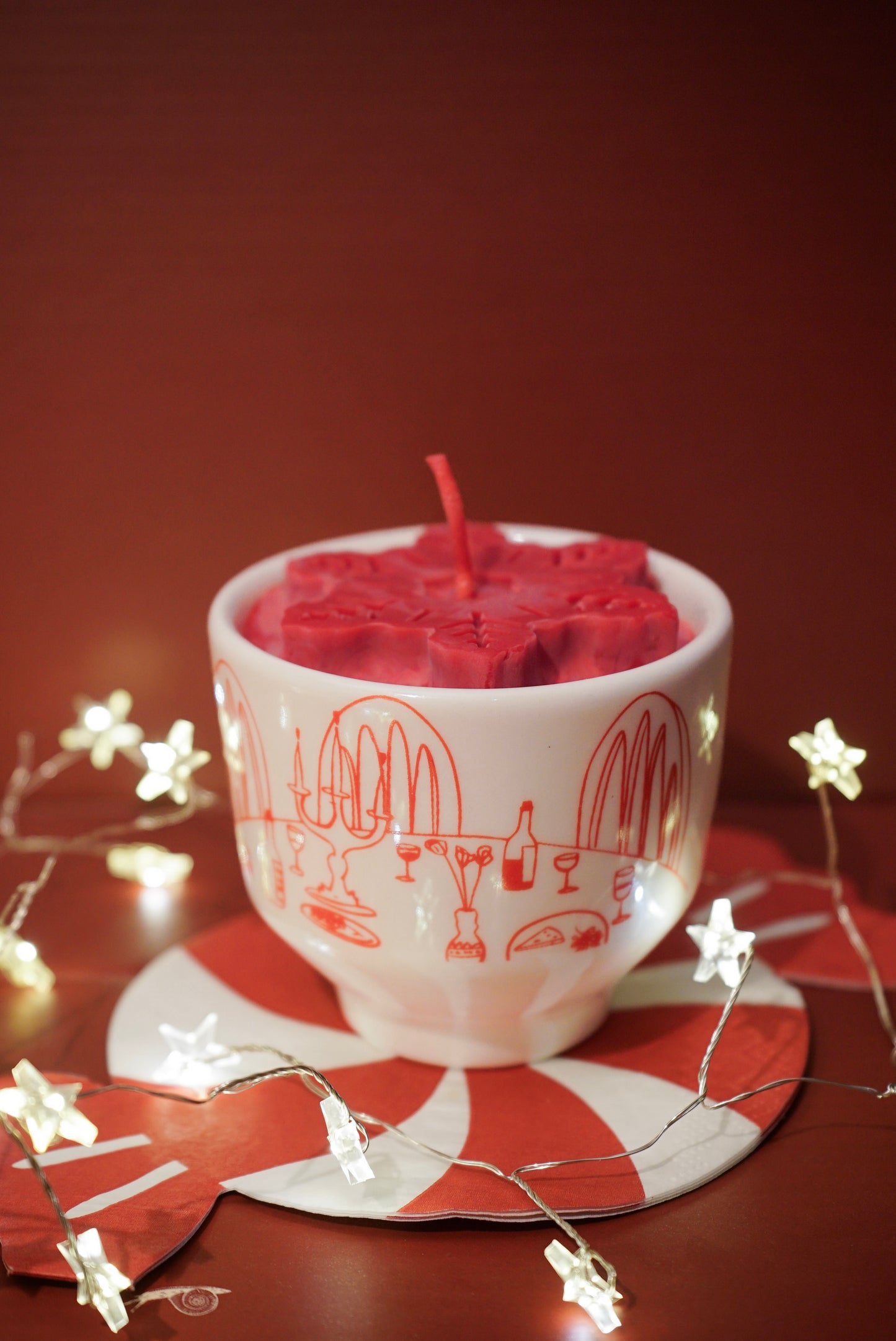 HugLoveKiss Soya Mumu- Kırmızı Kar Taneli