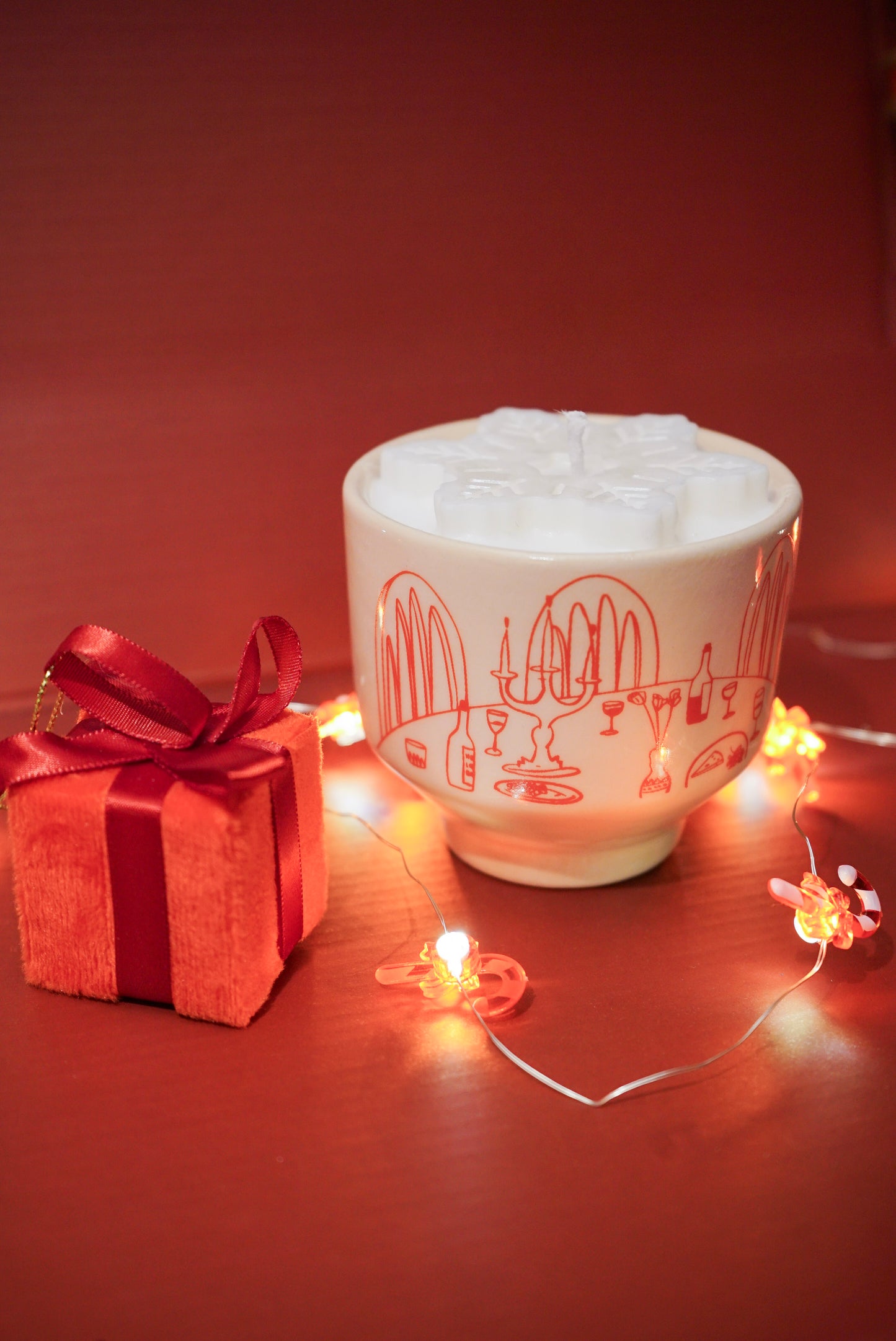 HugLoveKiss Soya Mumu- Beyaz Kar Taneli