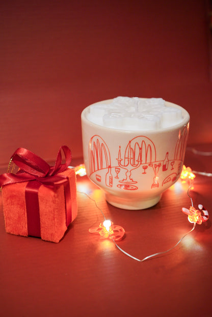 HugLoveKiss Soya Mumu- Beyaz Kar Taneli