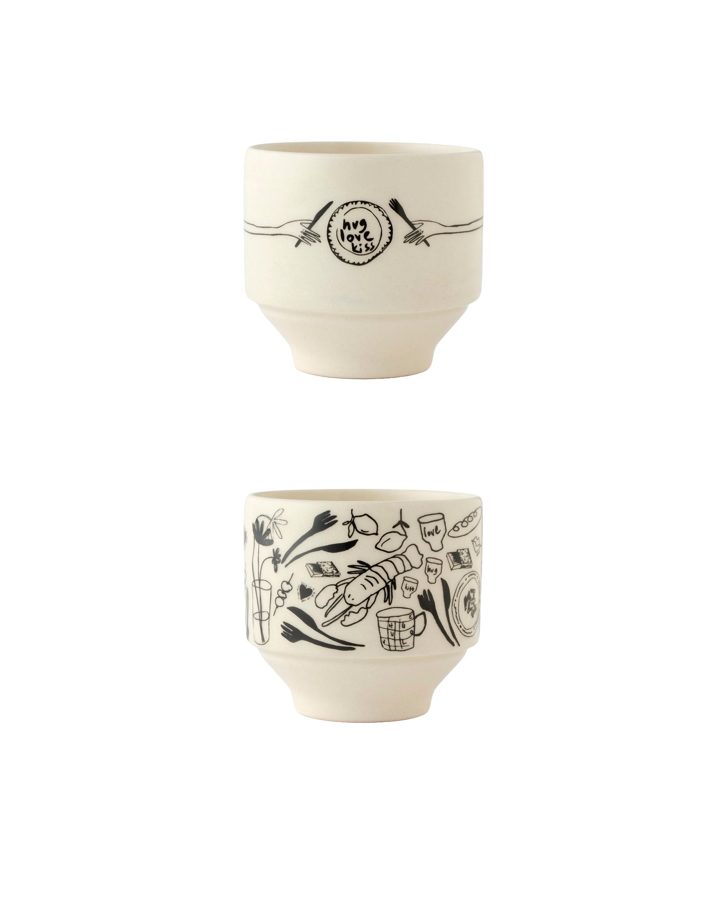 Between Us Cup Set - 2'li Seramik Bardak