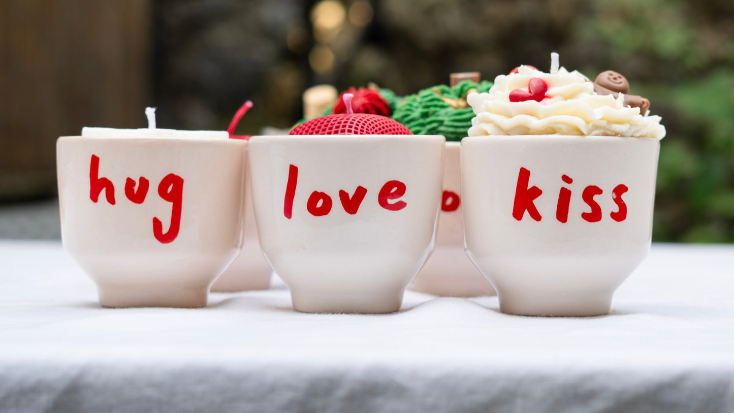 HugLoveKiss Soya Mumu- Yeşil Krema Pirinç Kuş Heykelli