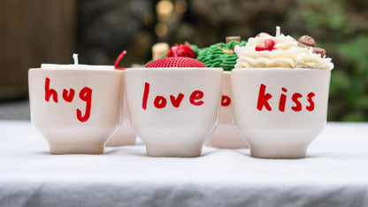 HugLoveKiss Soya Mumu- Yeşil Krema Pirinç Kuş Heykelli