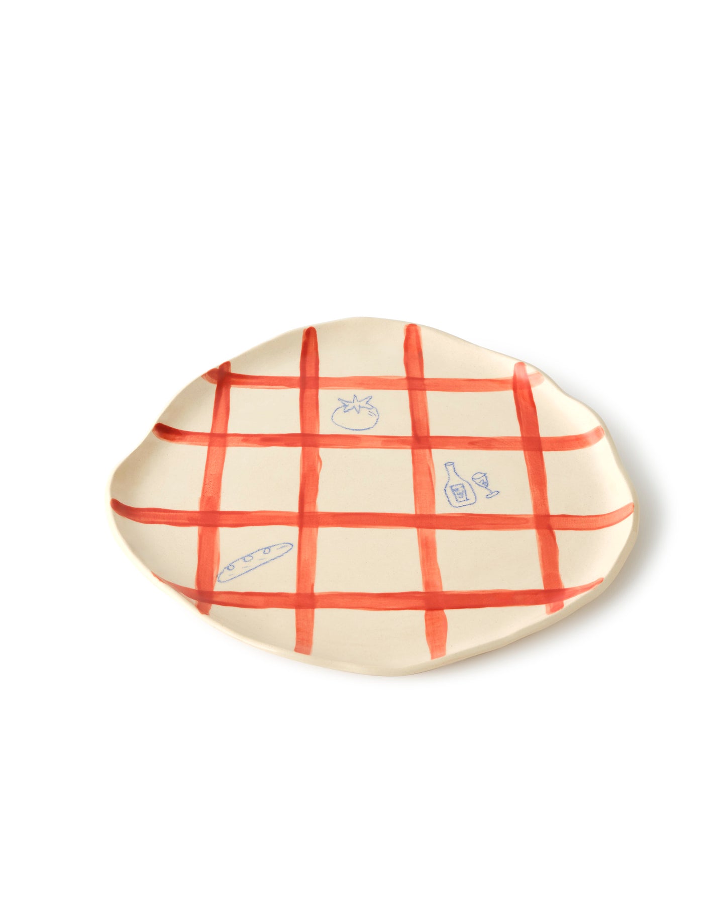 Between Us Plate Red Set - 2'li Tabak Set