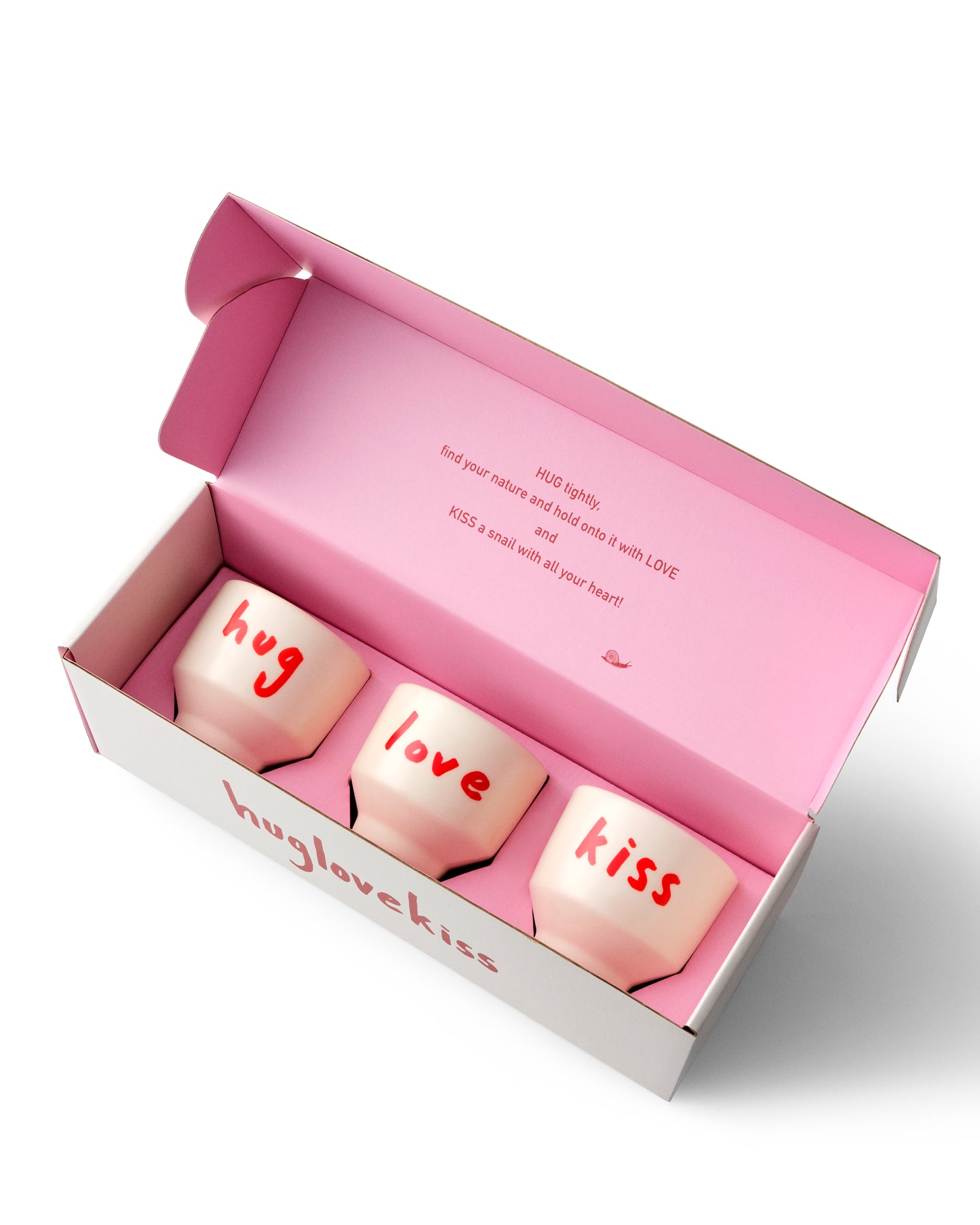 HugLoveKiss 3'lü Seramik Kupa Seti