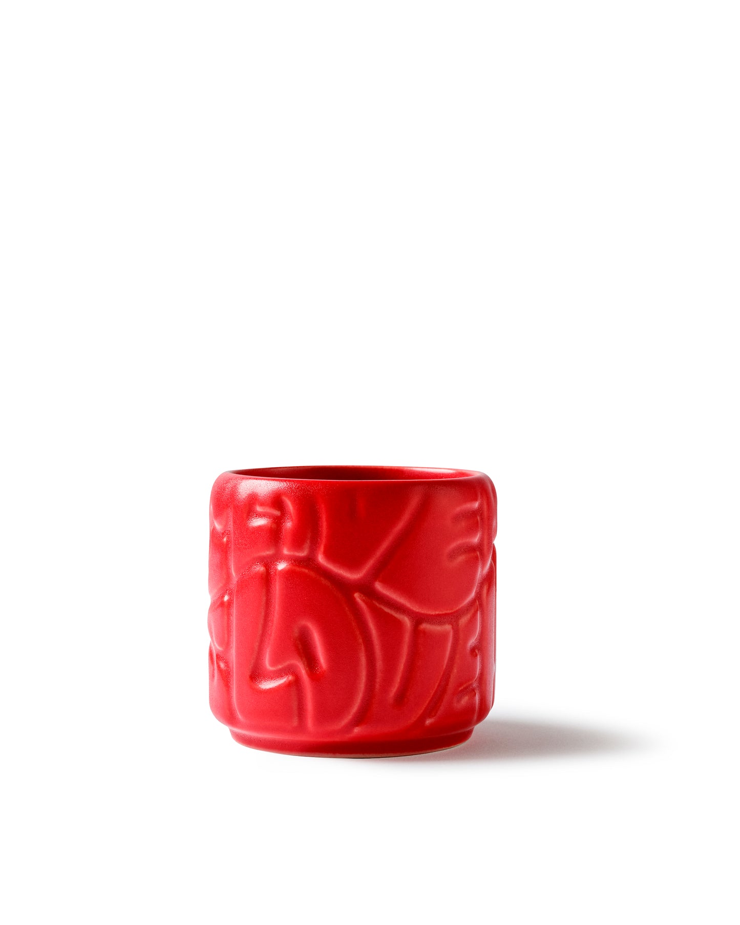 Bubble Hug- Seramik Bardak - Kırmızı