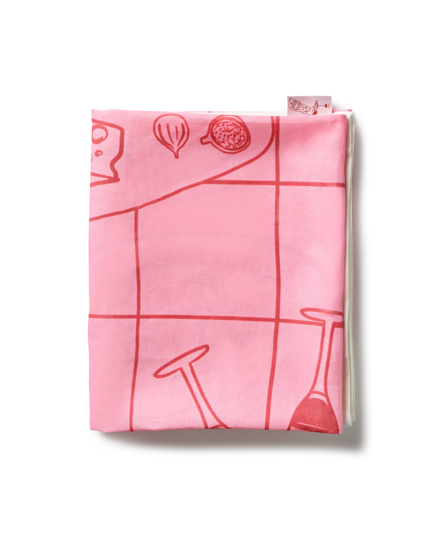 Wine Angels %100 Keten Masa Örtüsü 150x250cm