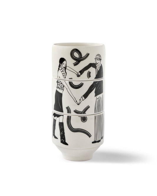 You and Me - 3'lü Seramik Bardak