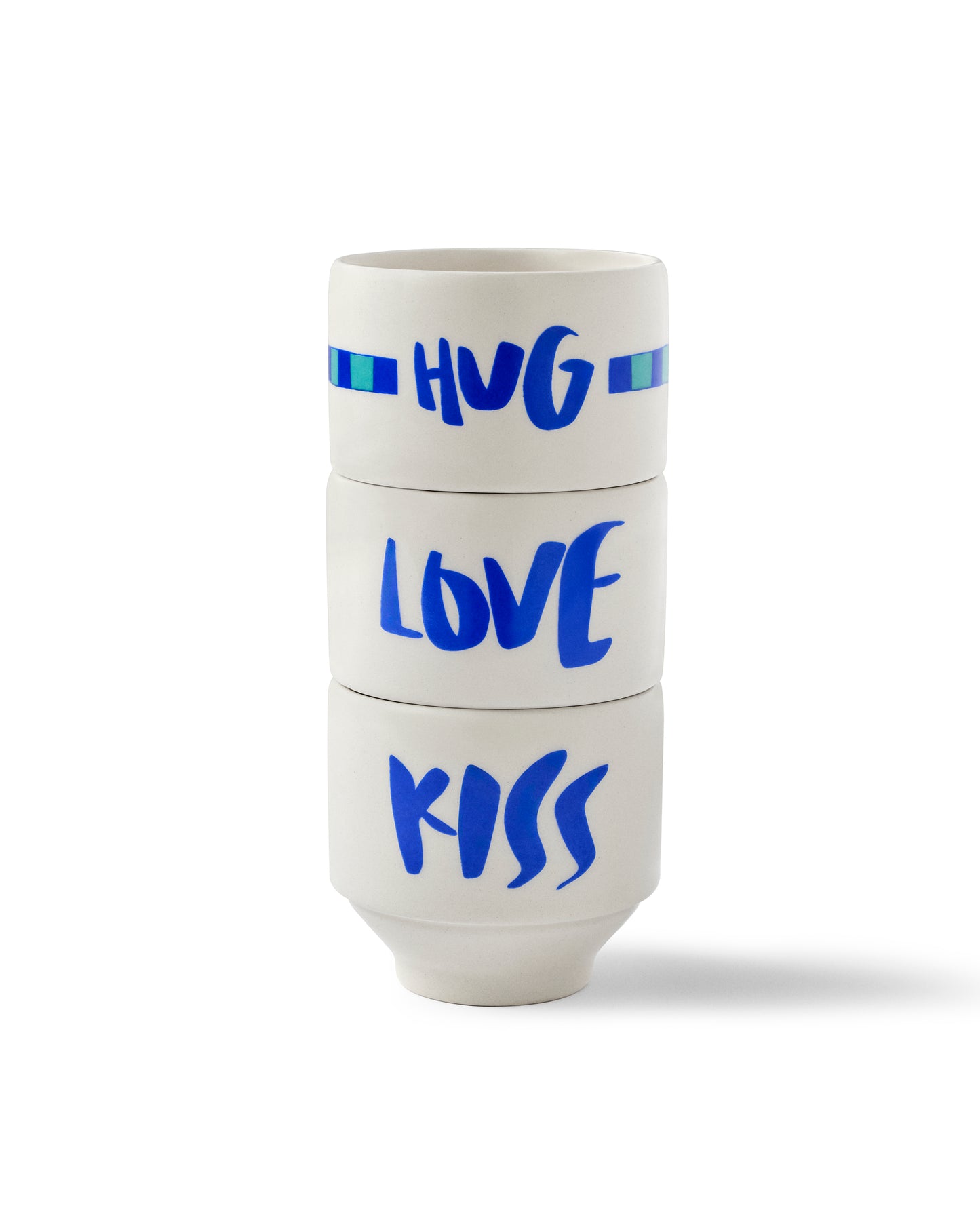 huglovekiss X King Naked - Set of 3 Mugs