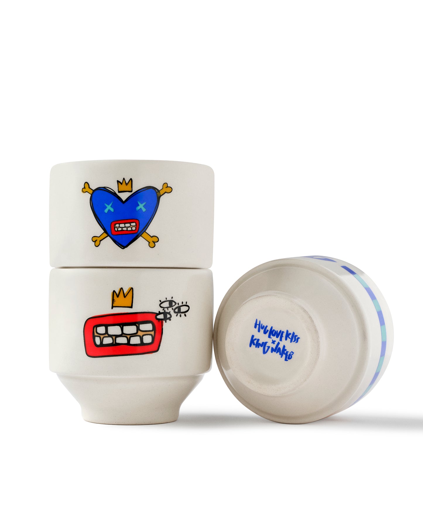 huglovekiss X King Naked - Set of 3 Mugs