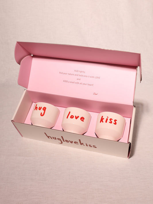 HugLoveKiss 3'lü Seramik Kupa Seti