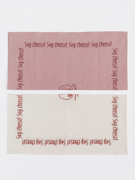 Say Cheese! - %100 Keten Kumaş Peçete