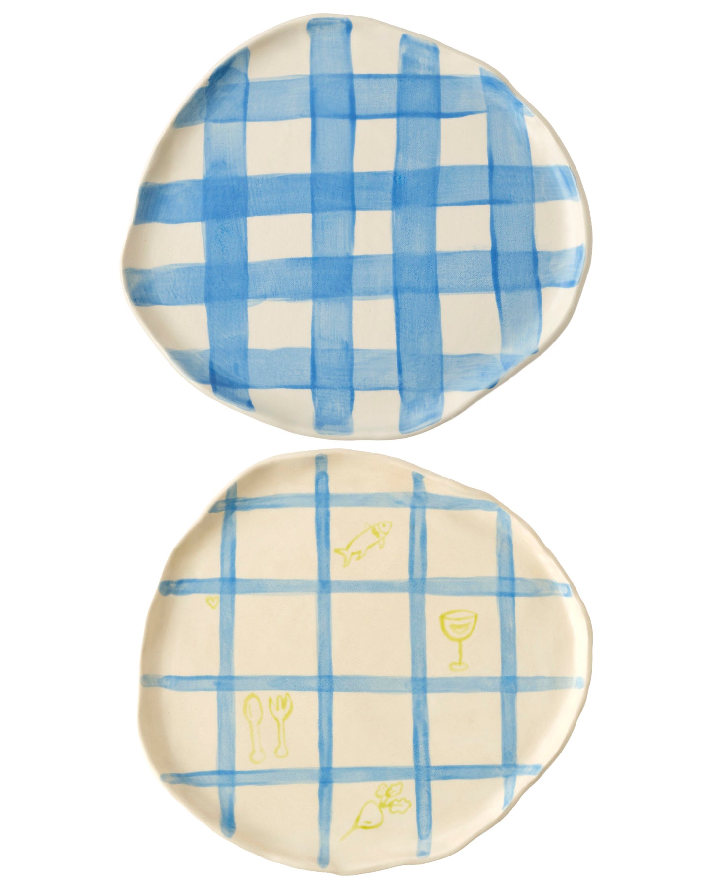 Between Us Plate Blue Set - 2'li Tabak Set
