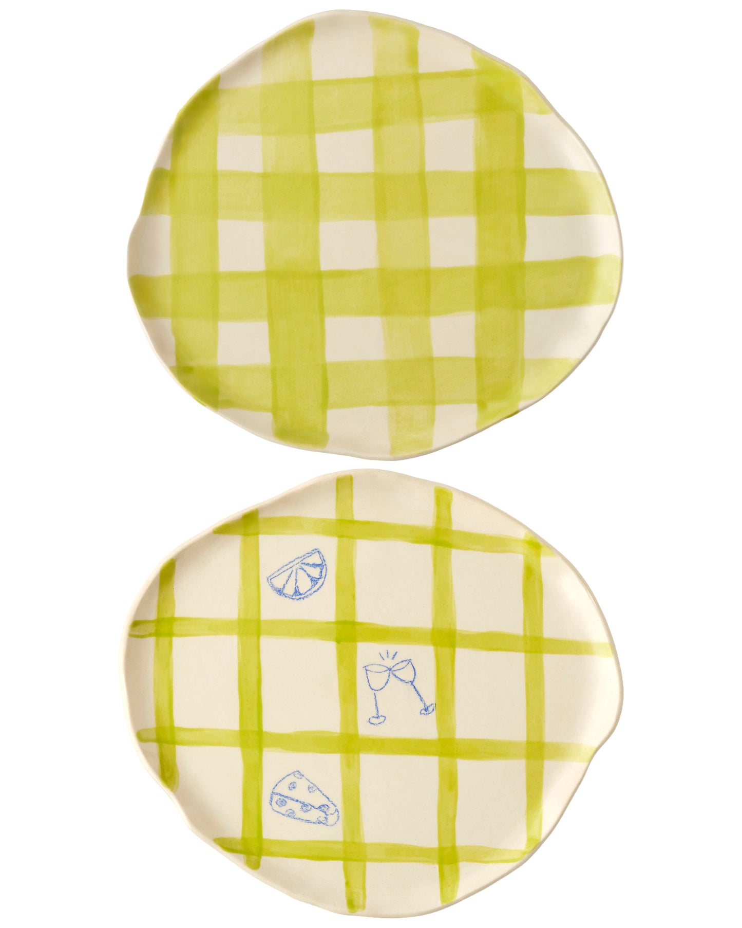 Between Us Plate Green Set - 2'li Tabak Set